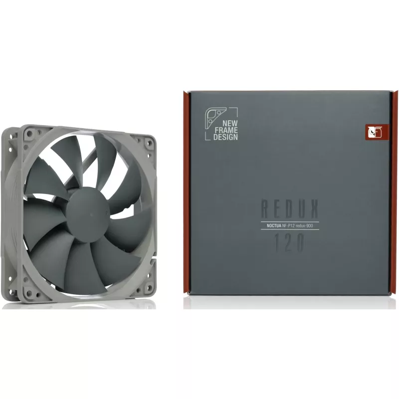 Noctua ventilators NF-P12 REDUX-900 — 120×25 mm, 900 RPM, 12V, 92,3 m³/h, 19,8 dB