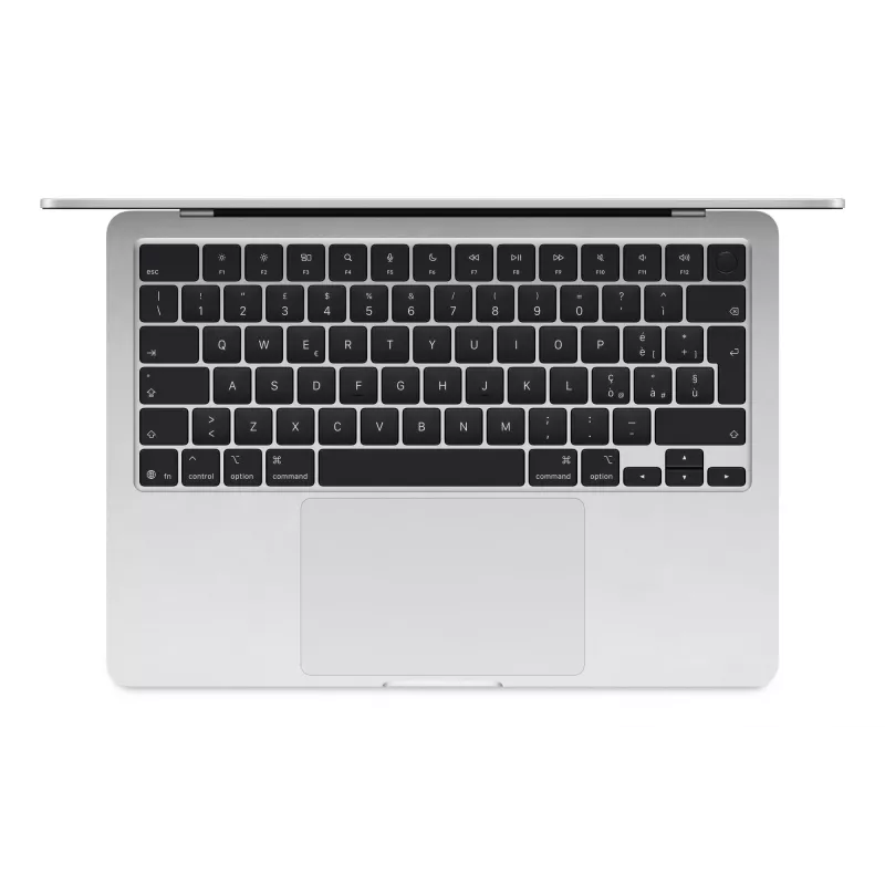 Apple MacBook Air 13 (2025), 16GB, 512GB, M4 (10-CPU/10-GPU), sudraba, 35W Dual USB-C Port strāvas adapteris, vācu, MW0X3D/A