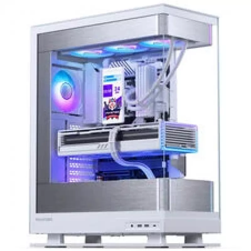Phanteks Glacier One 360M25 LCD AiO-šķidruma dzesēšana, 6 collu displejs — 360 mm, balta
