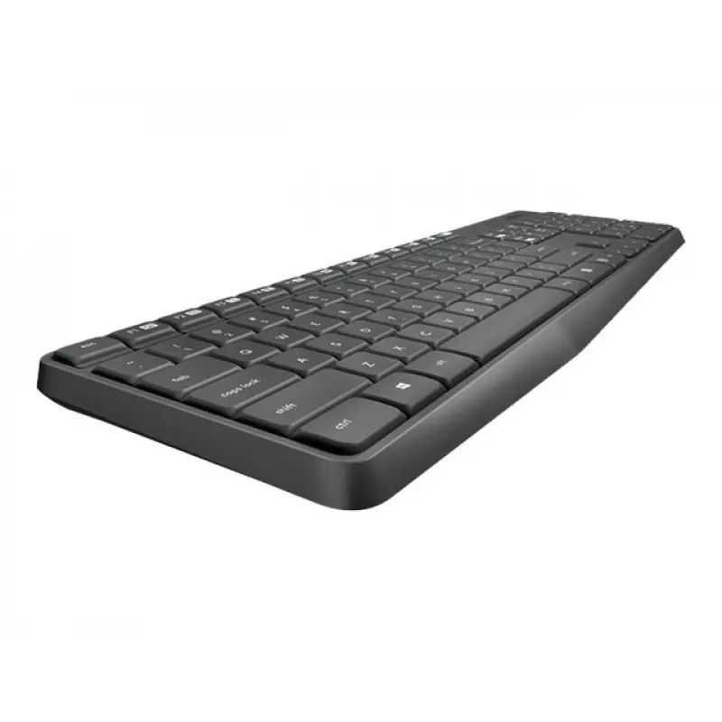 Logitech Keyboard MK235 bezvadu tastatūra+pele pelēka CZ