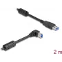 DeLOCK USB kabelis Type-A spraudnis uz Type-B spraudnis 90° leņķī 2 m