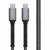 Automašīnas strāvas adapteris FIXED FIXDA-CC12-GR — 12 V līdzstrāvas ieeja, USB-C un USB izejas