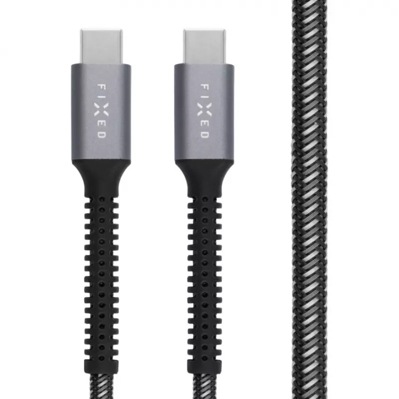 Automašīnas strāvas adapteris FIXED FIXDA-CC12-GR — 12 V līdzstrāvas ieeja, USB-C un USB izejas