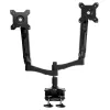 SilverStone SST-ARM22BC dubultā monitora stiprinājums - melns