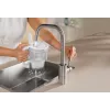 Ūdens filtrēšanas krūze BRITA Glass+1 Maxtra Pro pelēka, 2,4 L kopējā / 1,5 L filtrētā, Maxtra Pro PP filtrs