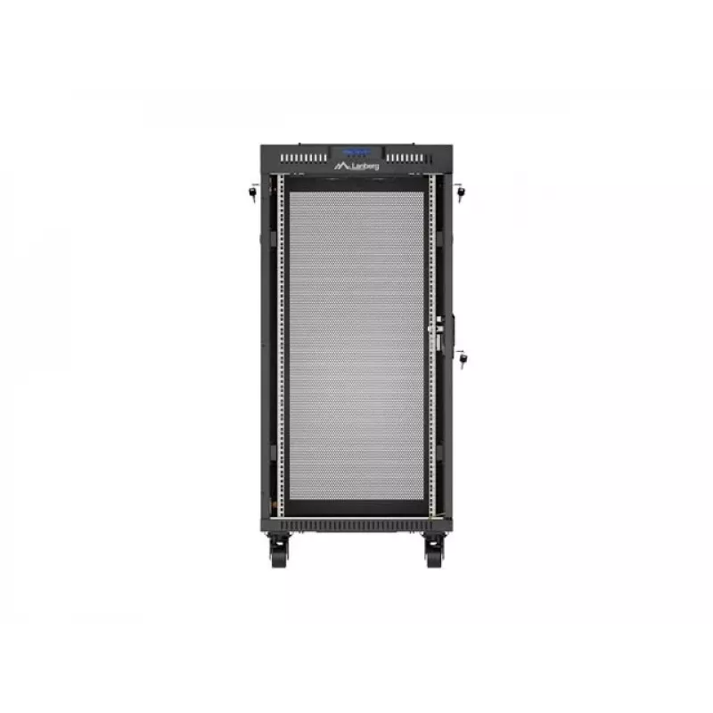 Brīvstāvošs statīva skapis LANBERG FF01-6824-23BL 24U 600×800 mm IP20 Melns