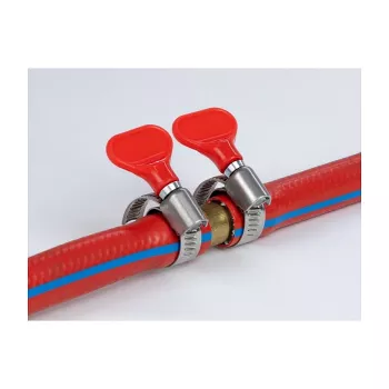Butterfly Clamp DeLOCK 400 SS 40 - 60 mm 5 pieces red