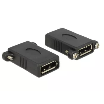 DisplayPort adapteris DeLOCK DisplayPort 1.1 F-F melns