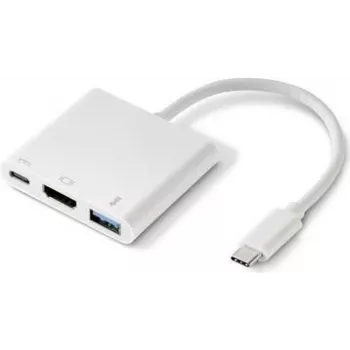 Renkforce RF-4366444 saskarnes centrmezgls USB 3.2 Gen 1 (3.1 Gen 1) Type-C balts (RF-4366444)