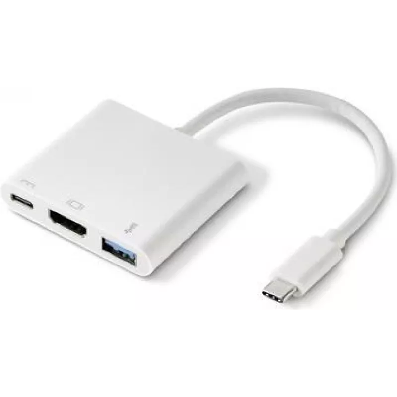 Renkforce RF-4366444 saskarnes centrmezgls USB 3.2 Gen 1 (3.1 Gen 1) Type-C balts (RF-4366444)