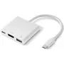 Renkforce RF-4366444 saskarnes centrmezgls USB 3.2 Gen 1 (3.1 Gen 1) Type-C balts (RF-4366444)