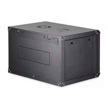 Pie sienas stiprināms 19 collu statīva skapis DIGITUS Dynamic-N DN-37101 — 7U, 600x450 mm, IP20, atslēgas slēdzene, nesamontēts