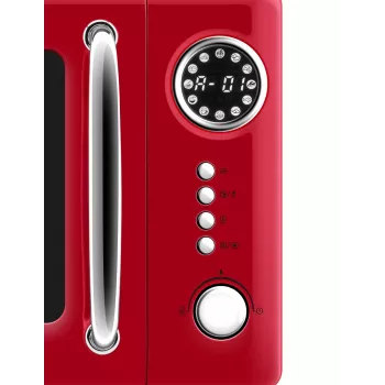 Solo countertop microwave ETA Storio Red Solo — 20 L, 700 W, 5 power levels, 245 mm turntable