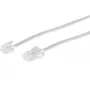 Telefona kabelis ShiverPeaks BS70256-W 6 m RJ-11 RJ-45 Balts
