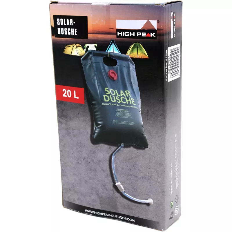 Solar Shower, 20 litri (melns)