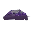 NATEC Fury Gaming Keyboard Kanabo K2 US balti izgaismota mehāniskā pelēki violeta