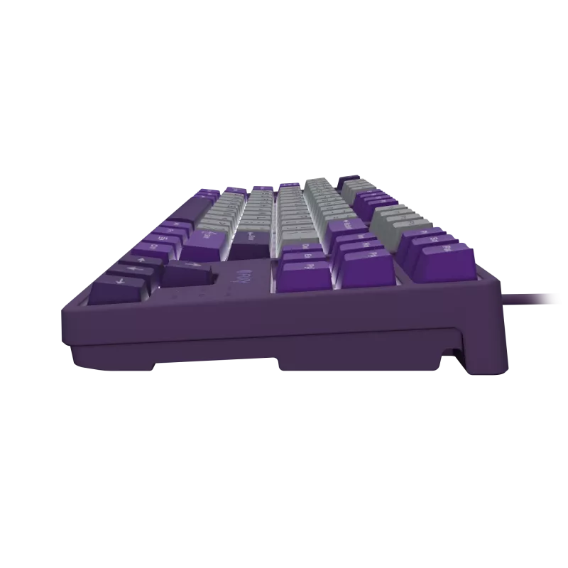 NATEC Fury Gaming Keyboard Kanabo K2 US balti izgaismota mehāniskā pelēki violeta