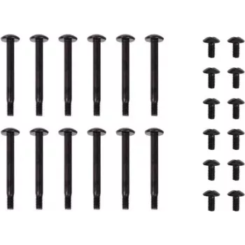 Montāžas komplekts Alphacool 24848 melns 24 gab.