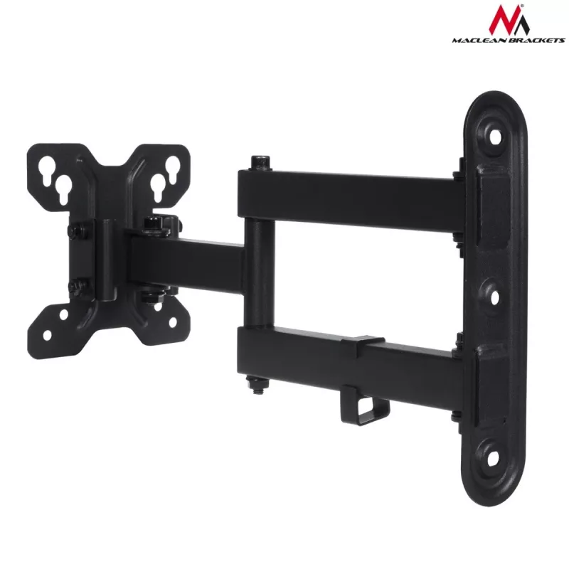 TV sienas stiprinājums MACLEAN MC-740 13–23 collu ekrāniem, VESA līdz 100x100, kravnesība 30 kg