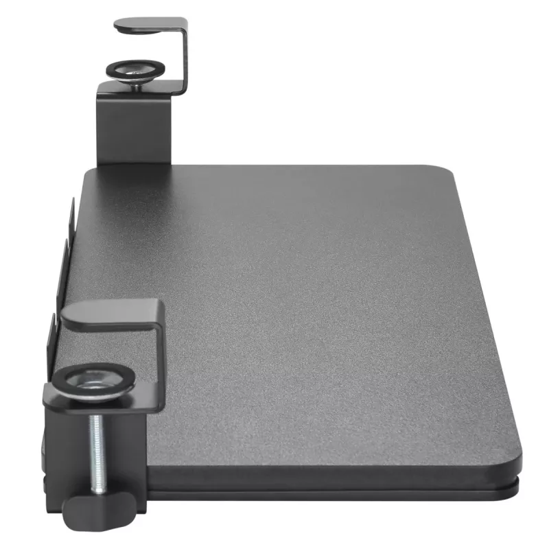 Maclean MC-839 Bīdāmā tastatūras platforma | Zemgalda atvilktne tastatūrai un pelei | Skavas tipa tastatūras paliktnis | Ergonomisks darbstacijas risinājums