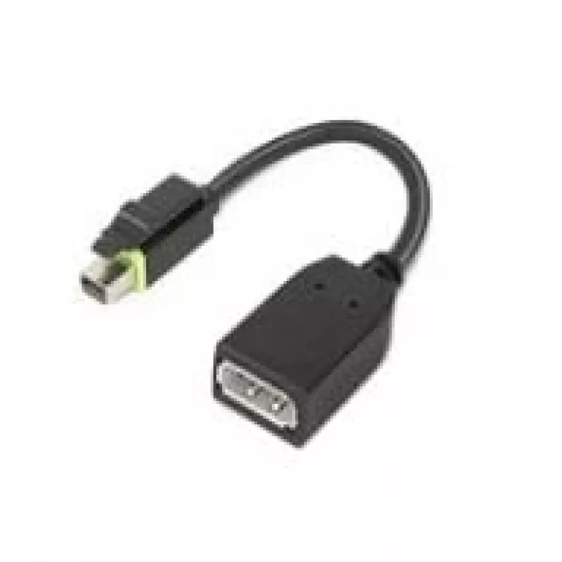 Lenovo 4X90Q93975 video kabeļa adapteris Mini DisplayPort — DisplayPort, melns