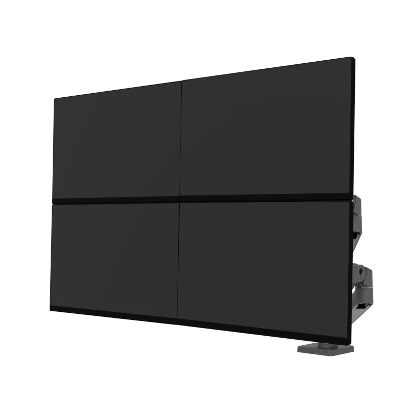 Ergotron LX Pro - Montāžas komplekts (dubultā roka) - modulārs - 2 LCD displejiem - blakus - alumīnijs - tumši pelēks - Ekrāna izmērs: līdz 68,6 cm (līdz 27 collām) (45-686-293)