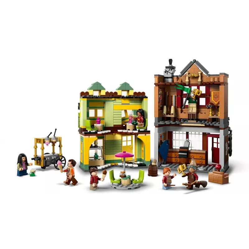 LEGO Harry Potter 76452 Quidditch Supplies Ice Cream Parlour mini‑būves komplekts, 795 detaļas, 6 minifigūras, vecumam 8+