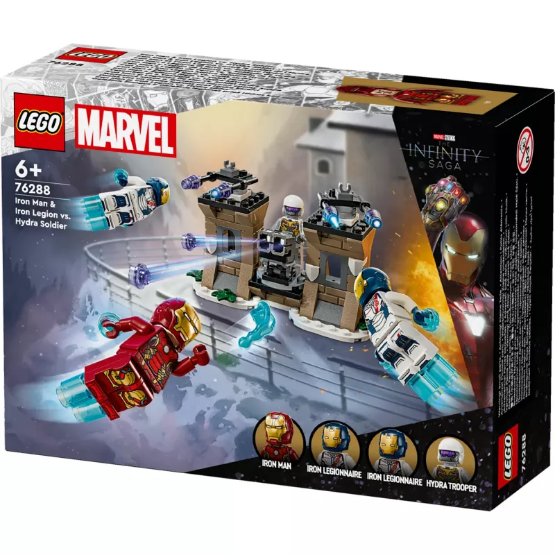 LEGO konstruktors 76288 Marvel Super Heroes Iron Man Dzelzs leģions HYDRA kareivis, minifigūra, būvējams modelis