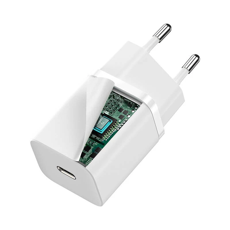 Baseus CCSUP-J02 Mobilās ierīces lādētājs Universāls Balts Maiņstrāvas Ātrā uzlāde