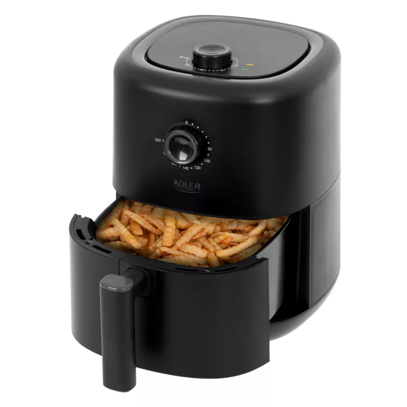 Adler AD 6310 fritieris Single 3 L 2200 W Karstā gaisa fritieris Melns
