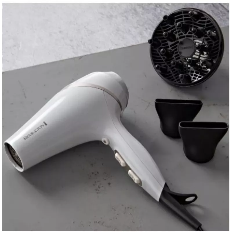 Matu žāvētājs Remington AC8901 HYDRAlux 2300 W 3 temperatūras iestatījumi Jonu funkcija Difuzora uzgalis Balts