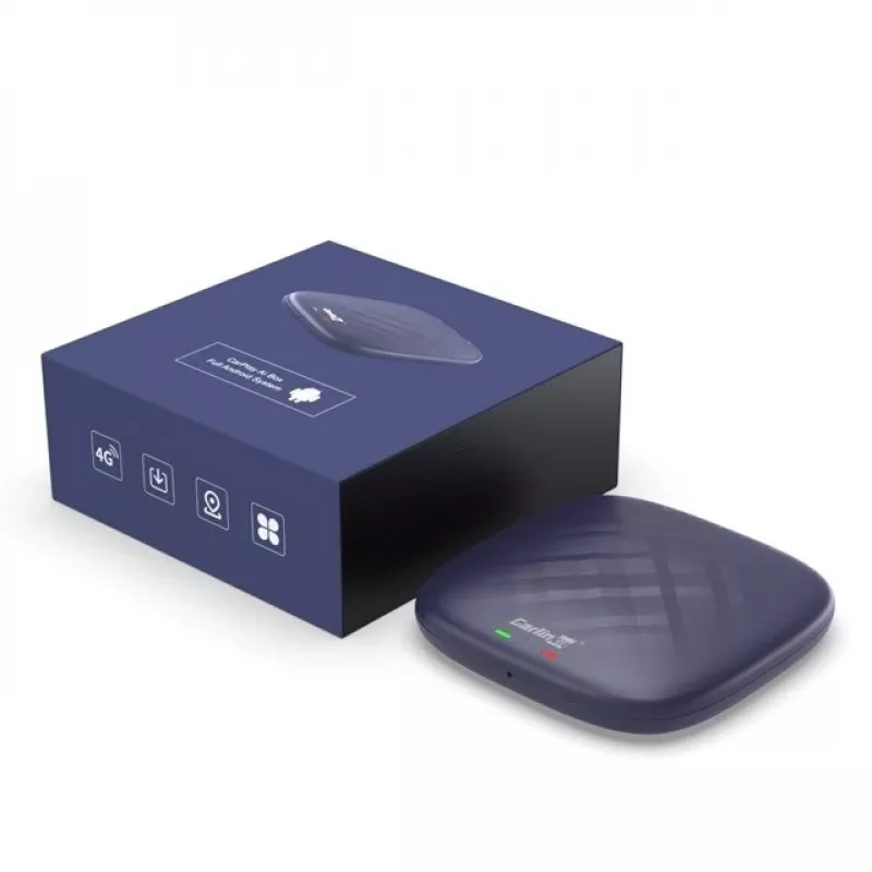 CARLINKIT Adapter Wireless AI Box with Android 13 - 8GB+128GB priekš oriģinālajiem automašīnas radio ar CarPlay zils