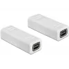 Kabeļu savienotāju adapteris DeLOCK 65450 Mini DisplayPort balts