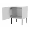 Naktsgaldiņu komplekts 2 gab., cama meble PALAZZO BIS 45×39×A59 cm, balts matēts, MDF/skaidu plātne