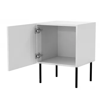 Naktsgaldiņu komplekts 2 gab., cama meble PALAZZO BIS 45×39×A59 cm, balts matēts, MDF/skaidu plātne