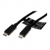 USB kabelis ROLINE 11.02.9057 USB 3.2 Gen 2 1m USB C Melns