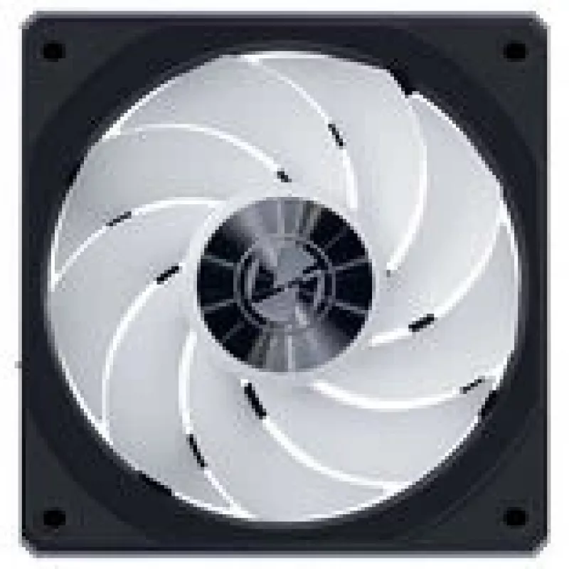120mm Lian Li UNI FAN CL Wireless Reverse Melns — modelis 12RCL1W1B, magnētiskais savienotājs, modulārs RGB
