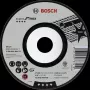 Bosch 2608602489 nobīdītais slīpēšanas disks nerūsējošajam tēraudam, 150 mm