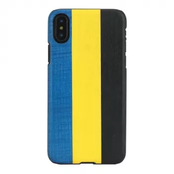 man and wood viedtālruņa maciņš iPhone X/XS — dandy blue Melns, aizsargājošs cietais apvalks