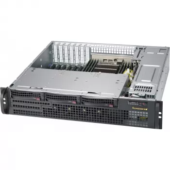 Servera korpuss Supermicro CSE-825MBTQC-R802LPB Rack melns