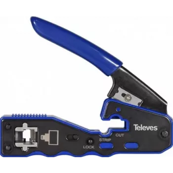 Gofrēšanas instruments Televes 209802 RJ45 savienotājiem, automātiska griešana, modelis 37230