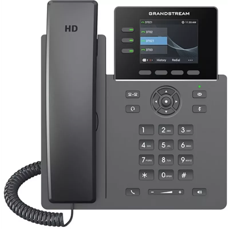 Grandstream Networks GRP2611G IP tālrunis Melns 3 līnijas TFT