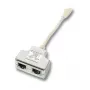 EFB-Elektronik T veida adapteris Cat.6 2 x 10/100BaseT kabeļu koplietošanai Ražotājs: EFB Elektronik (K5126.015)