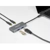 USB centrmezgls DeLOCK ārējais USB 10 Gbps USB Type-C centrmezgls 63260