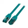 EFB-Elektronik RJ45 plāksterkabelis Cat.6A S/FTP LSZH zaļš 5m Ražotājs: EFB Elektronik (MK6001.5GR)