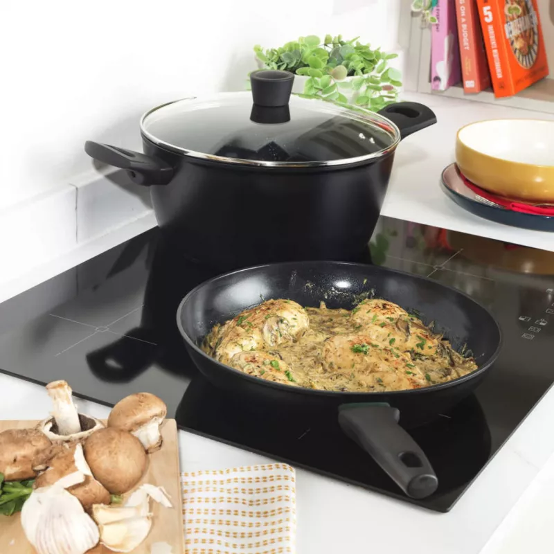 Panna Russell Hobbs 28 cm Thermocollar RH03255EU7, nepiedegoša virsma, siltuma indikators