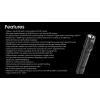 Rokas lukturis Nitecore MH12 Pro melns LED 3300 lm USB uzlādējams 5300 mAh, alumīnijs, 138,5 mm, 81,5 g, ūdensizturīgs 2 m