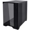 Lian Li O11 Vision Compact PC korpusa komplekts + 3x UNI FAN SL-INF 120 Reverse Blade ventilaators - melns
