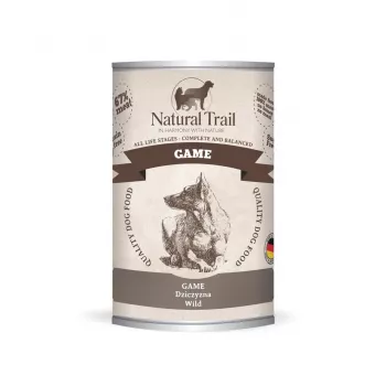 NATURAL TRAIL medījuma gaļa - mitrā suņu barība - 400 g
