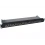 Ielāpu panelis 1U Alantec PK040 — 24 pieslēgvietas, 10GBase-T, RJ45, Cat6a, melns